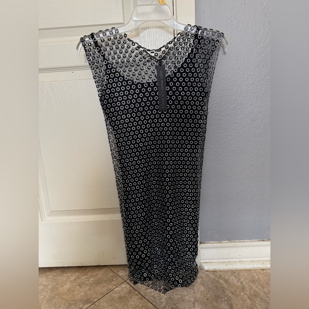 DISCOUNTED House of Harlow 1960 embellished mesh dress